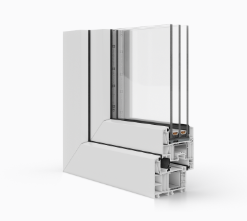 Salamander bluEvolution 82 window profile cross-section