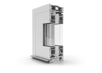 Aluplast HST 85 window profile cross-section